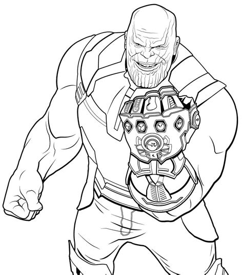 Thanos Coloring Pages Printable